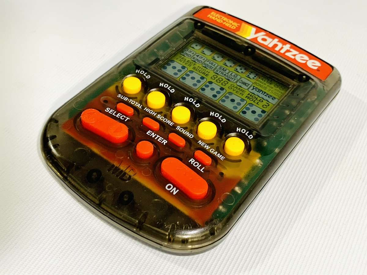 Vintage Electronic Handheld Yahtzee Game by Milton Bradley (MB)  Fully Functional