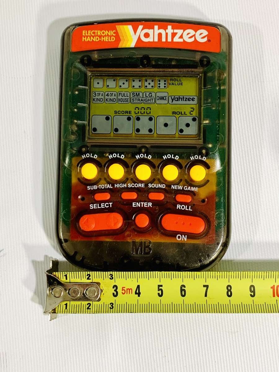 Vintage Electronic Handheld Yahtzee Game by Milton Bradley (MB)  Fully Functional