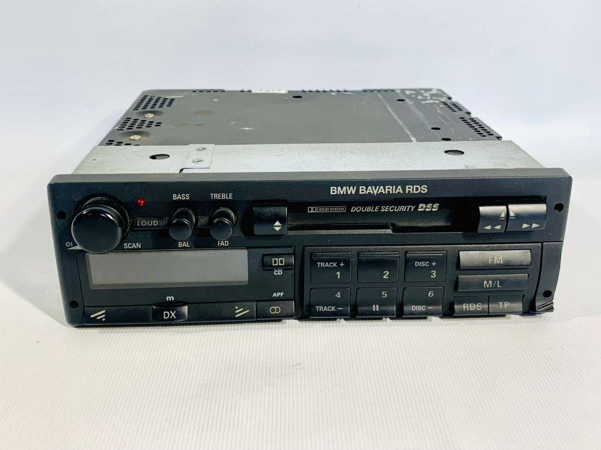 Vintage BMW Bavaria RDS Car Radio with Cassette Deck (Untested)