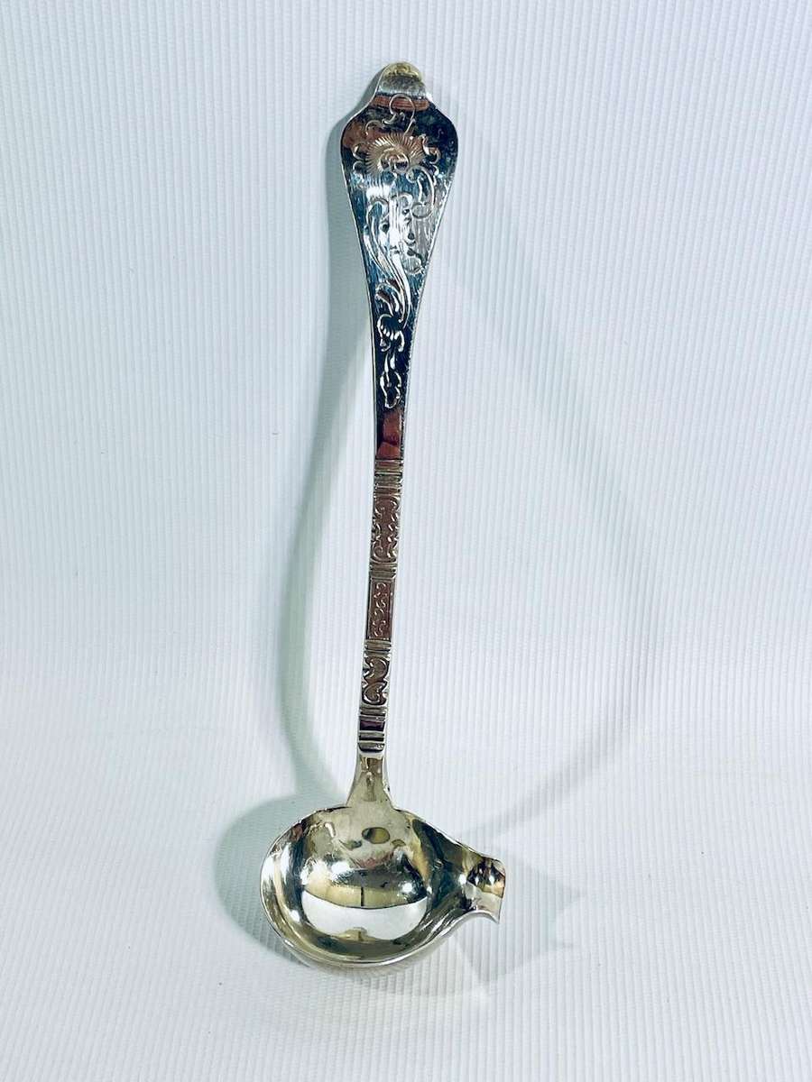 Antique Danish Hallmarked Silver Sauce Ladle - G. Kölling, Copenhagen 1916  13.5cm, 17.8g
