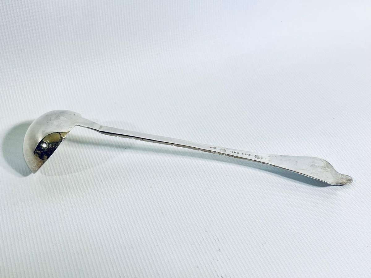 Antique Danish Hallmarked Silver Sauce Ladle - G. Kölling, Copenhagen 1916  13.5cm, 17.8g