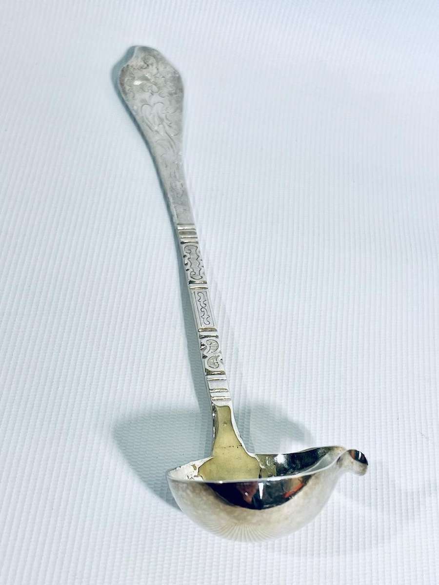 Antique Danish Hallmarked Silver Sauce Ladle - G. Kölling, Copenhagen 1916  13.5cm, 17.8g