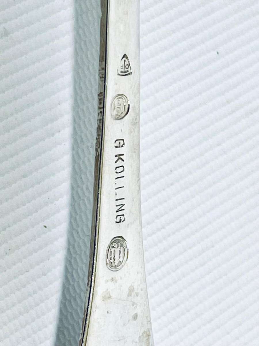 Antique Danish Hallmarked Silver Sauce Ladle - G. Kölling, Copenhagen 1916  13.5cm, 17.8g