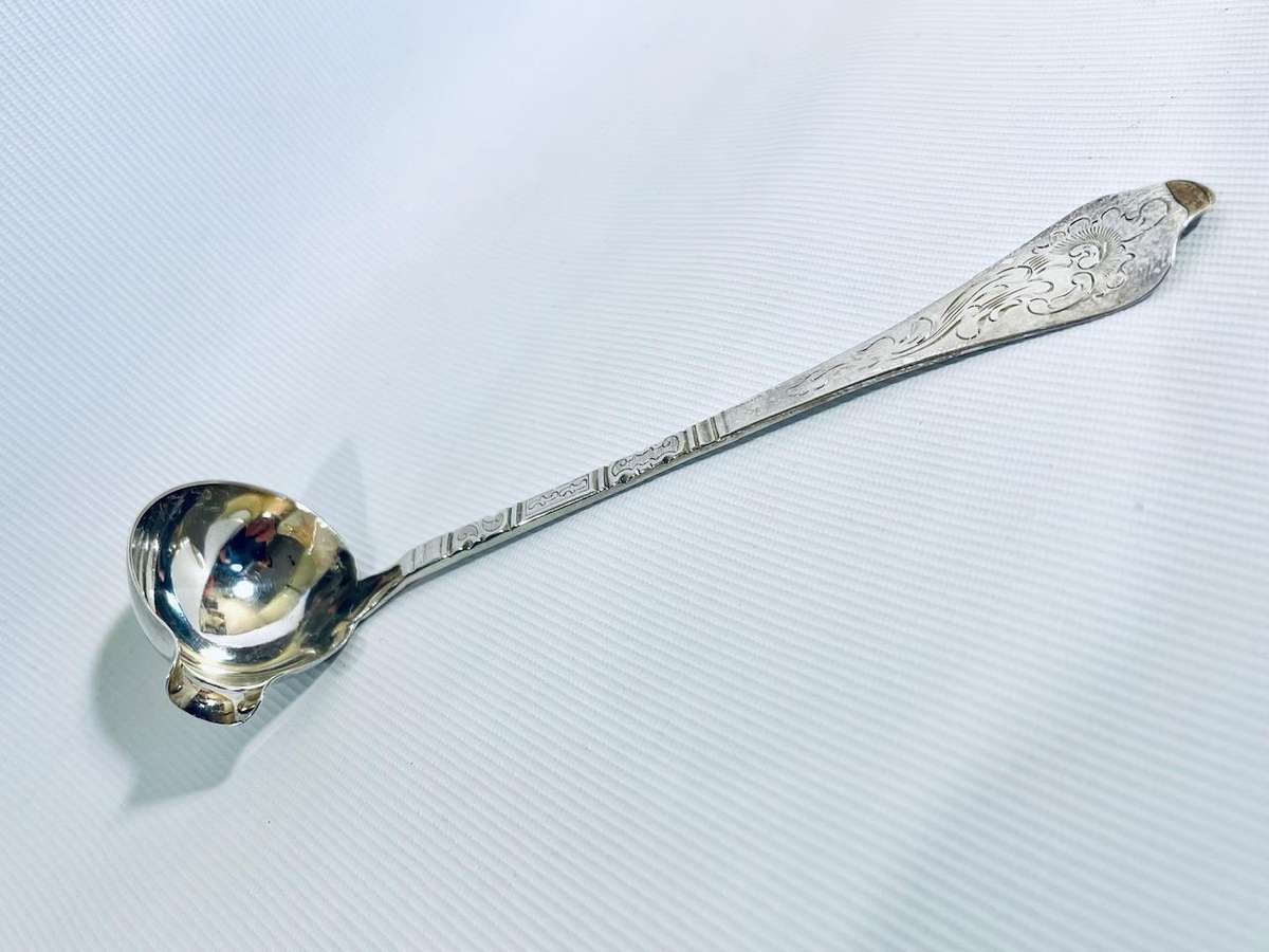 Antique Danish Hallmarked Silver Sauce Ladle - G. Kölling, Copenhagen 1916  13.5cm, 17.8g