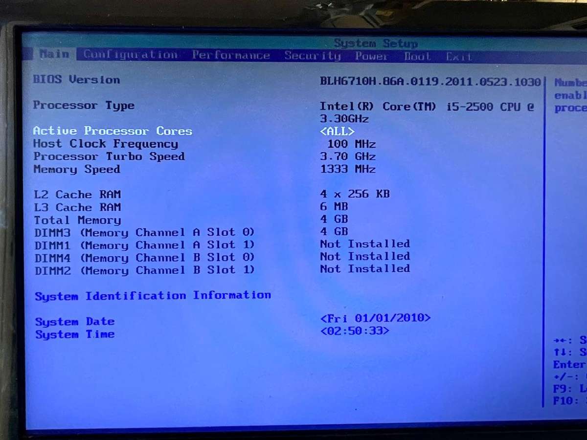 PC Desktop - Intel i5-2500 CPU - 4GB DDR Ram - HDMI / DVI  - NO Hard Drive