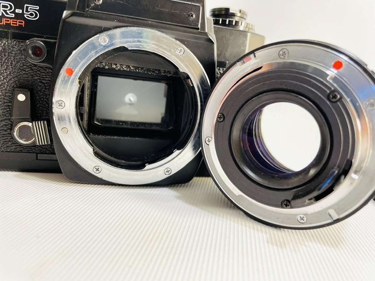 2 x Ricoh SLR 35mm Film Cameras with Accessories