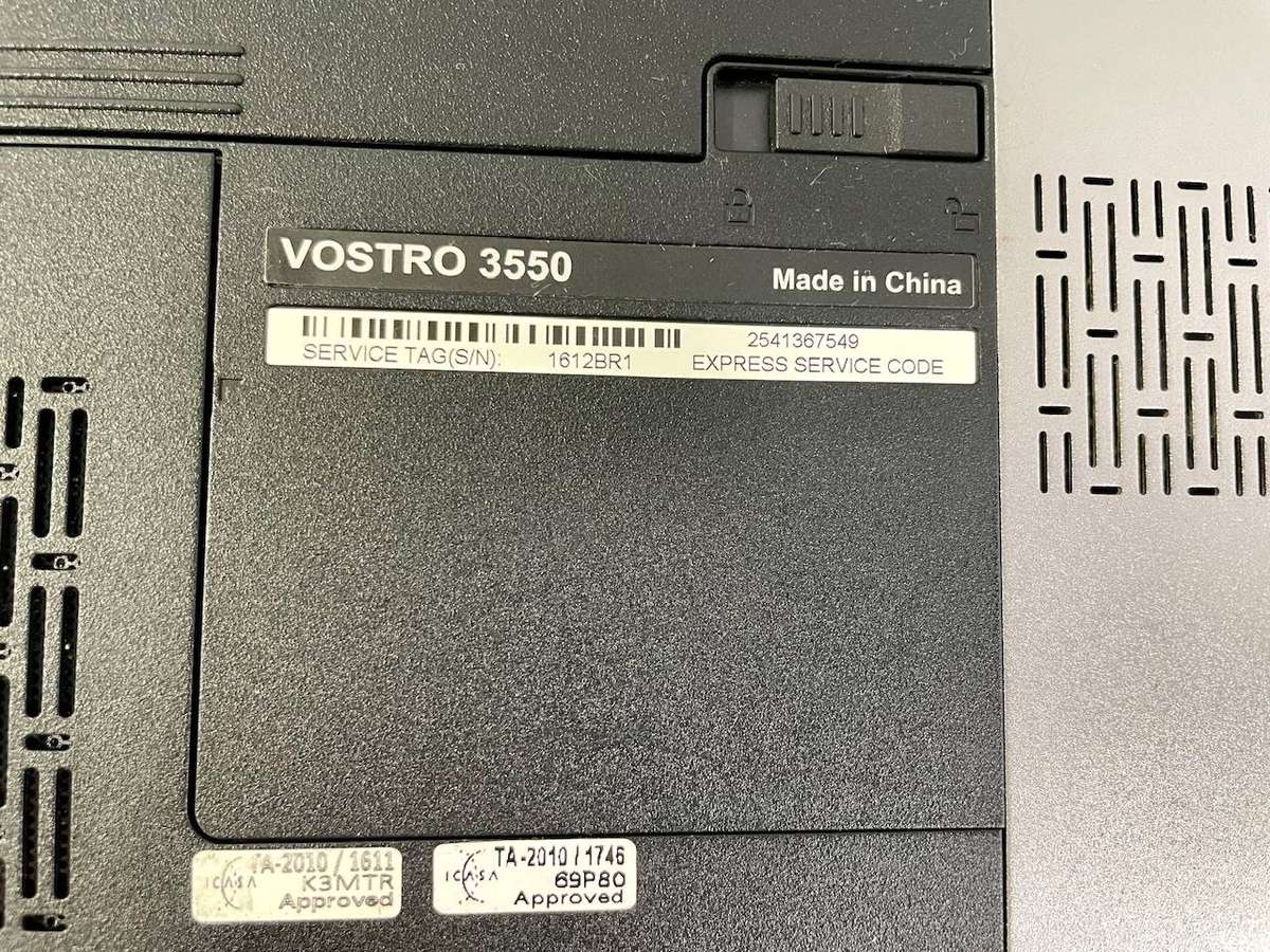 Dell Vostro 3550 Laptop  Intel Core i5 - No HDD or Charger