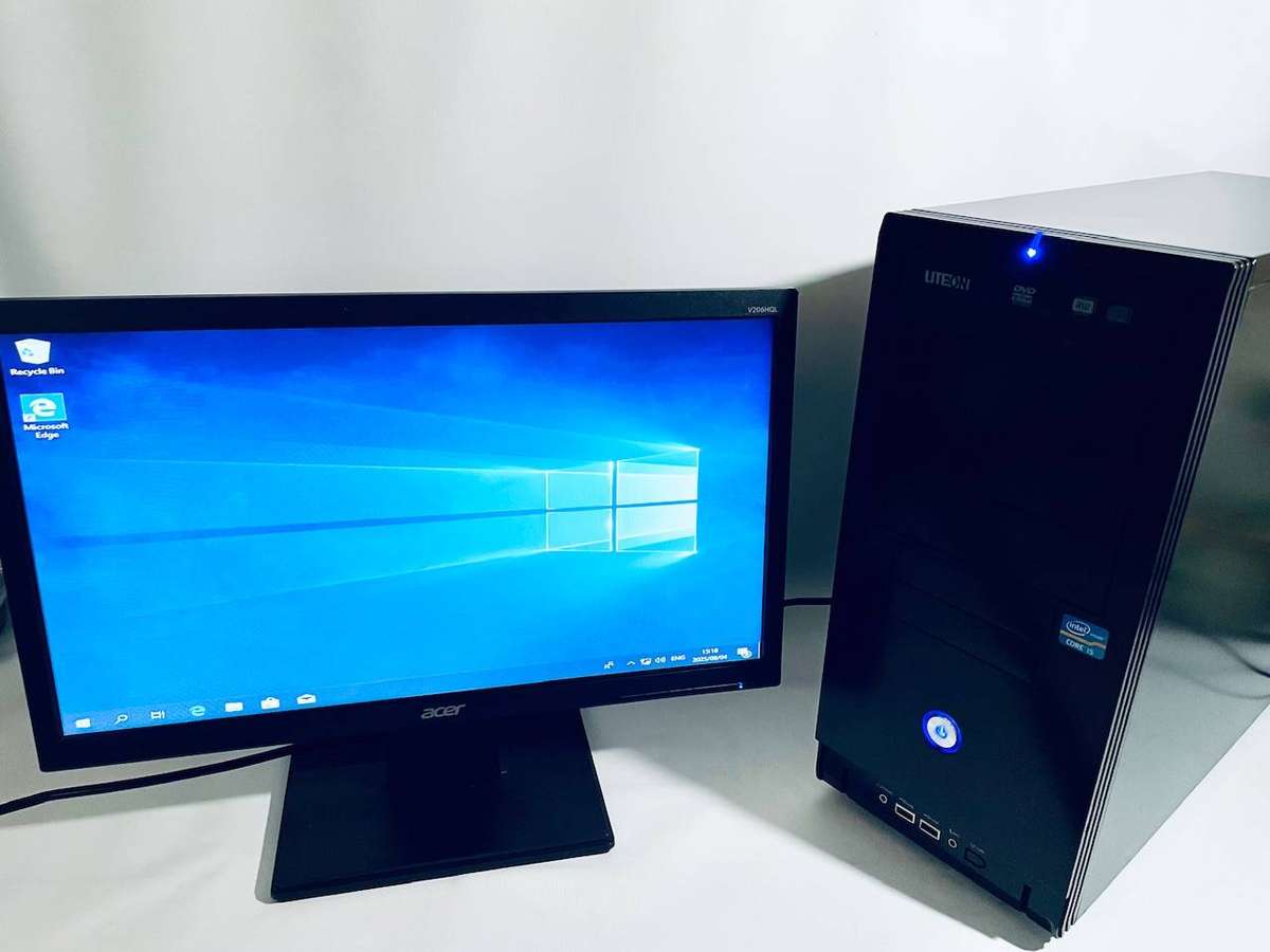 PC Desktop + 19.5 Acer Monitor | Intel i5-2500 | 4GB DDR3 | No HDD