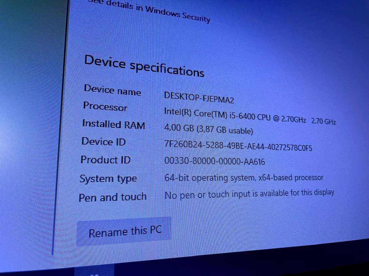 Desktop PC Tower  Gigabyte Ultra Durable GA-B150M Motherboard, Intel i5 CPU, 4GB RAM