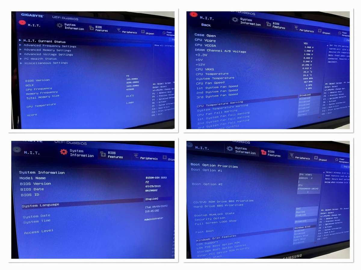 Desktop PC Tower  Gigabyte Ultra Durable GA-B150M Motherboard, Intel i5 CPU, 4GB RAM