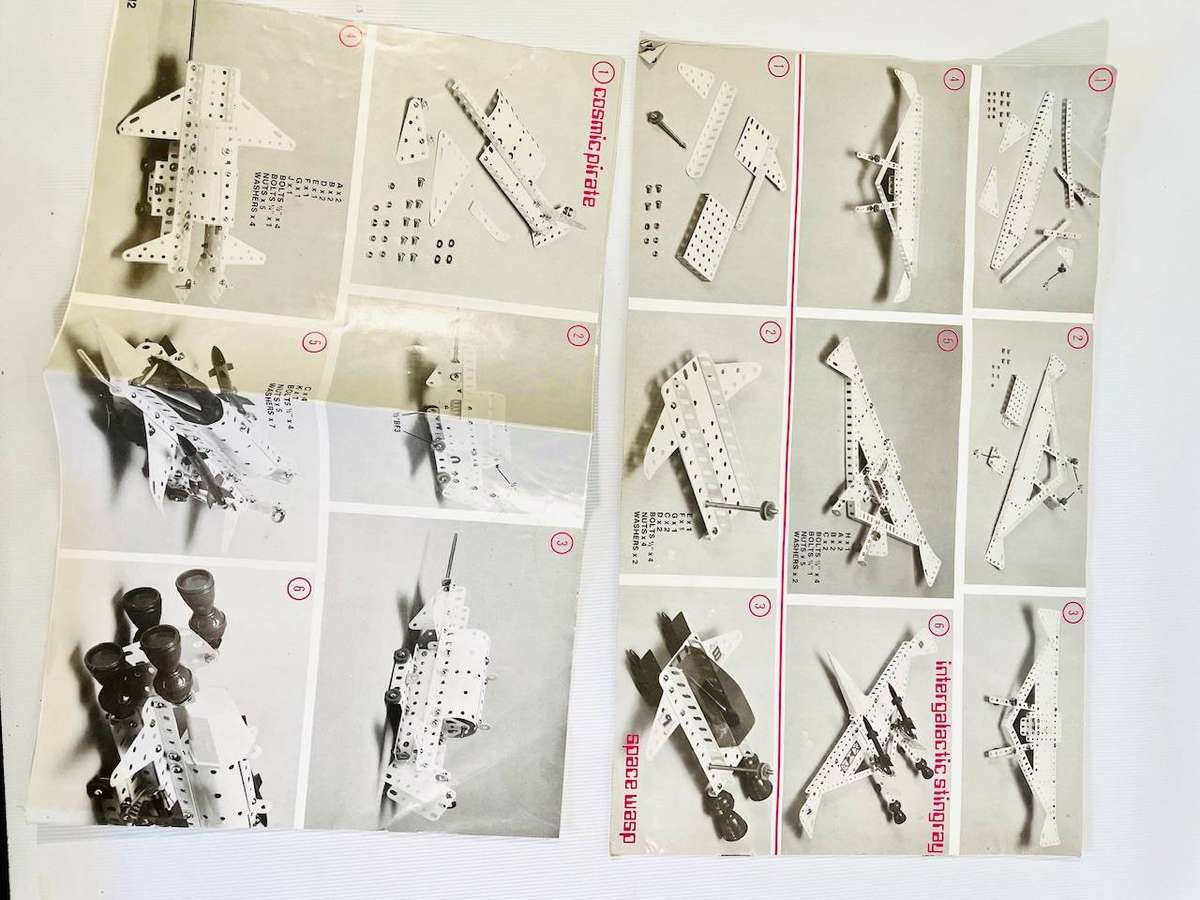 Vintage Meccano Space 2501 Construction Set - Original Box & Manual - Incomplete