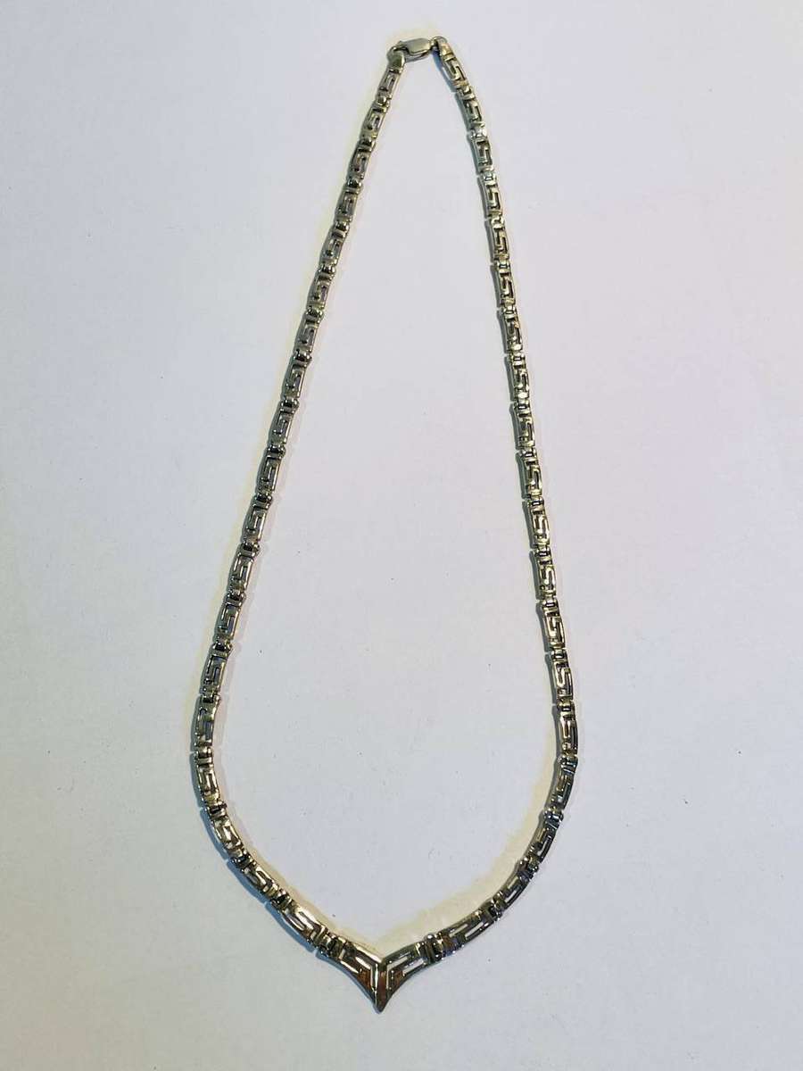 Attractive Sterling Silver Necklace  42 cm  12.4 g