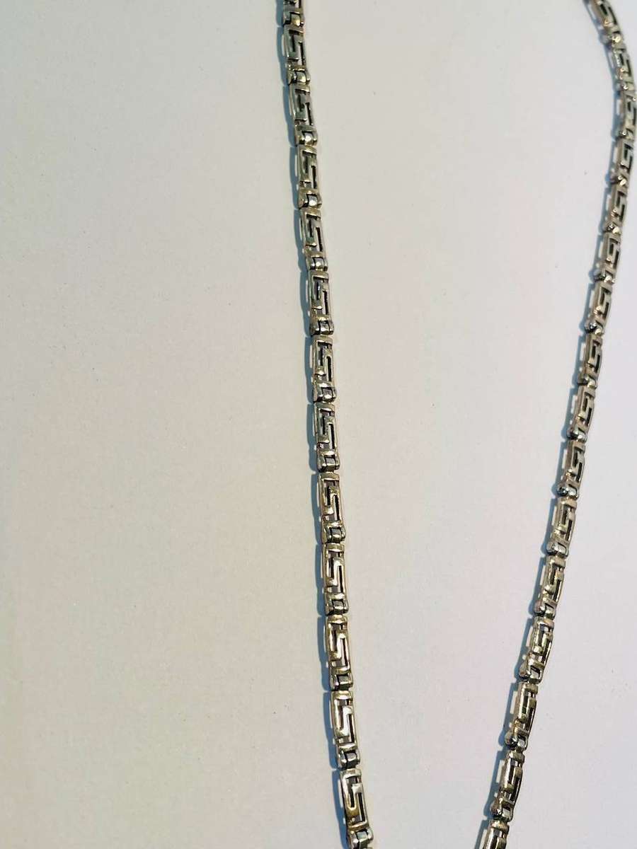 Attractive Sterling Silver Necklace  42 cm  12.4 g