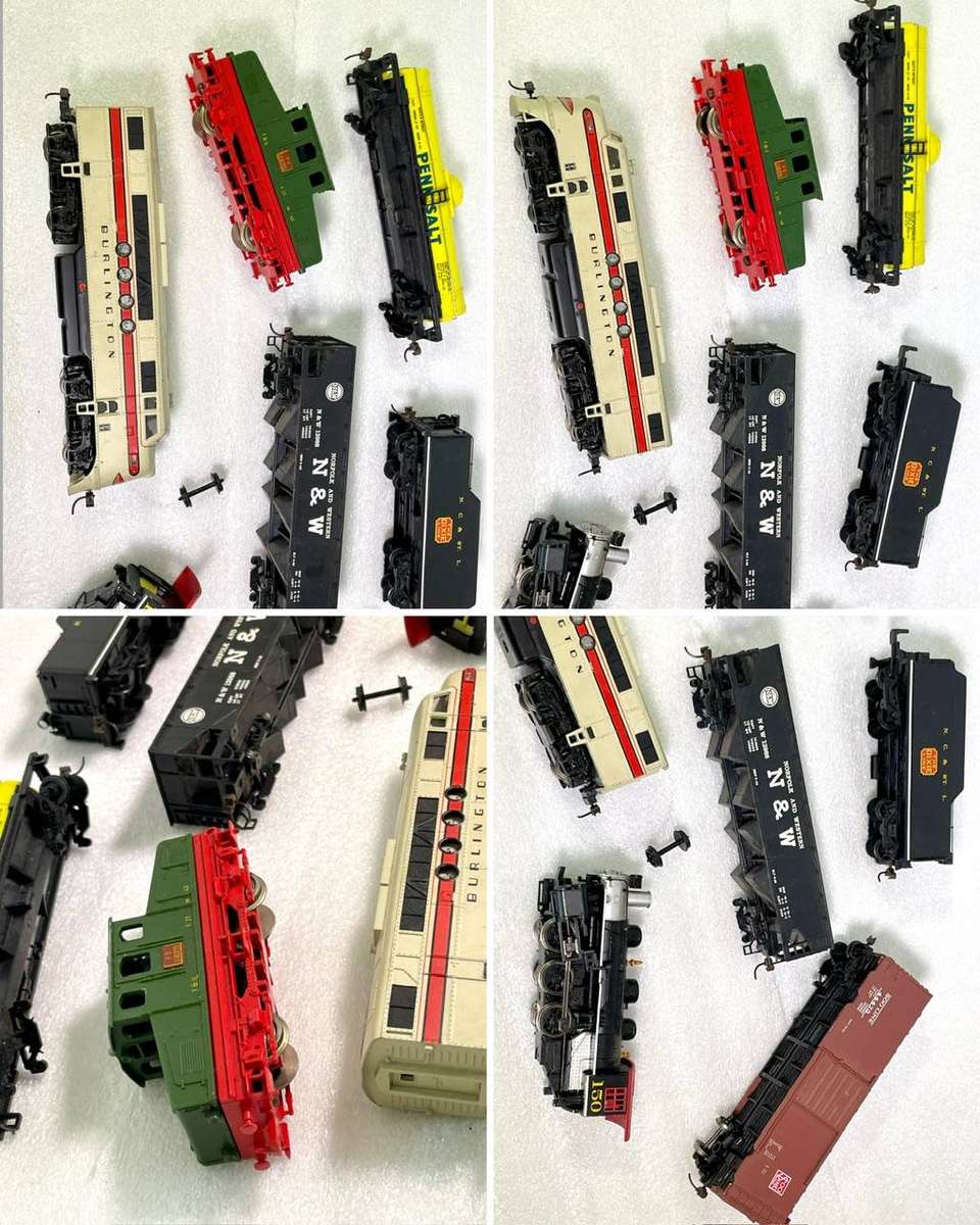 Bachmann & Mixed Model Train Lot  Locomotives, Rolling Stock & Controller (As-Is / Untested)