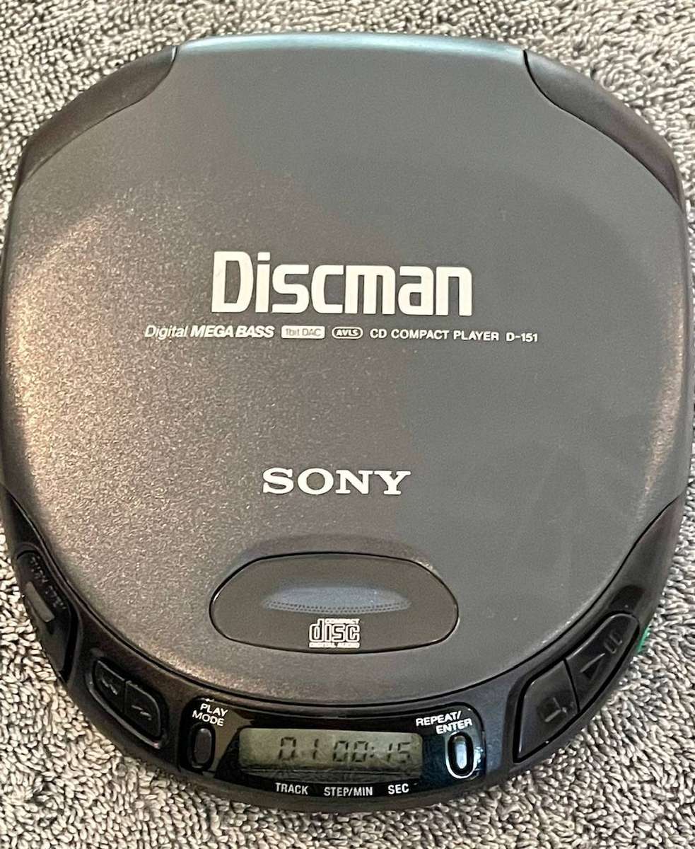 Sony Discman D-151 Portable CD Player  Vintage | Excellent Condition | Original Power Supply