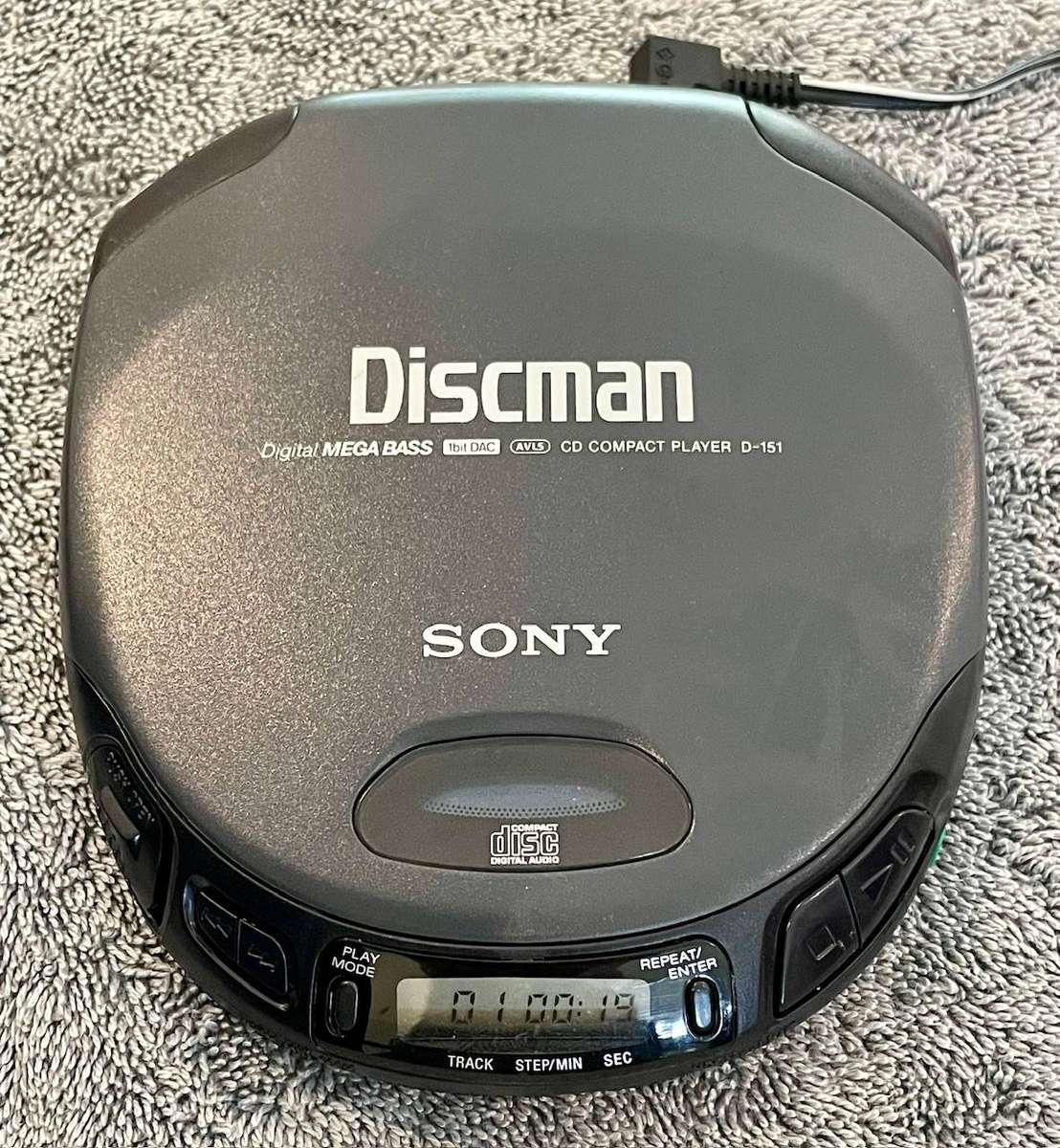 Sony Discman D-151 Portable CD Player  Vintage | Excellent Condition | Original Power Supply
