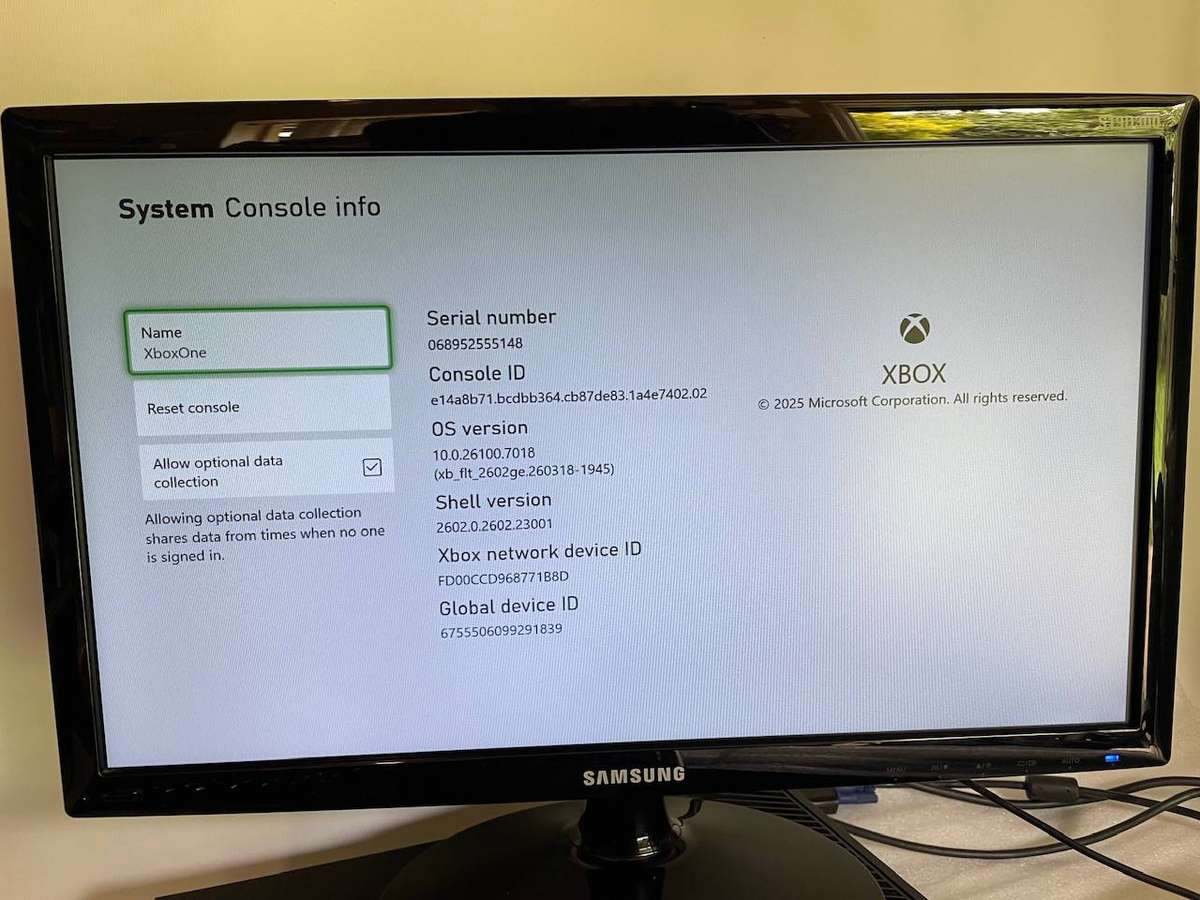 Xbox One Console  500GB  Includes Original Power Supply  1 Rand Start!