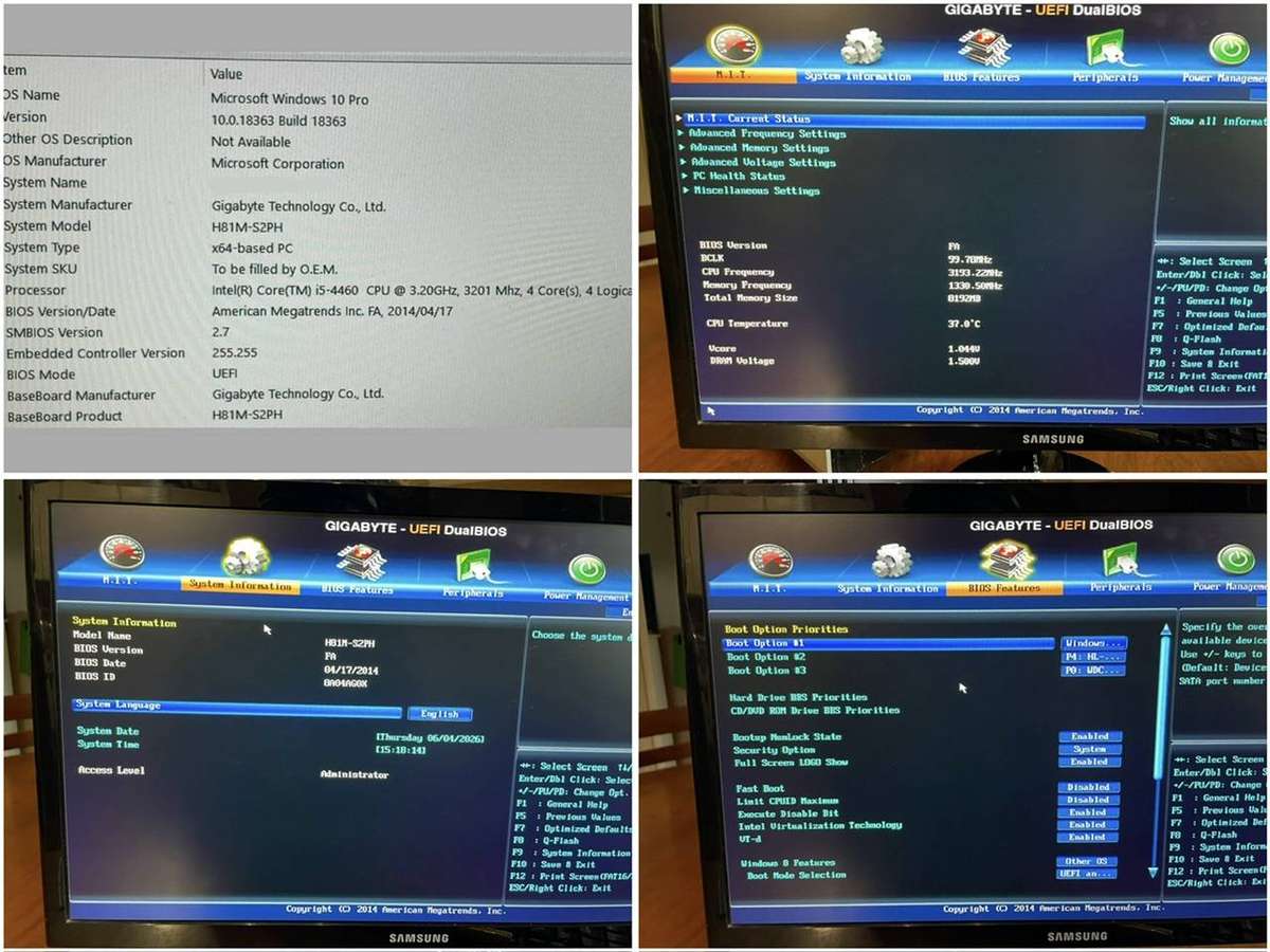 Desktop PC Intel Core i5-4460 | 8GB RAM | Gigabyte Motherboard |