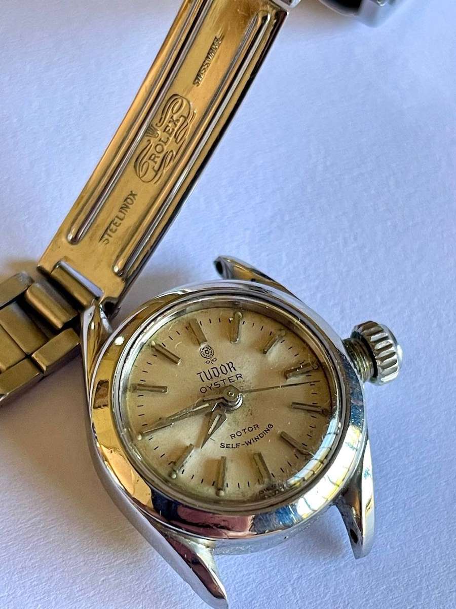Vintage Tudor Rolex Oyster Princess Automatic Ladies Watch  Runs Well - Needs Strap Pins