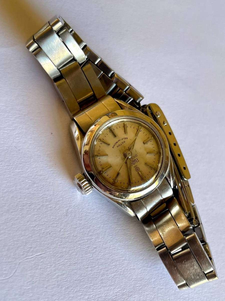 Vintage Tudor Rolex Oyster Princess Automatic Ladies Watch  Runs Well - Needs Strap Pins