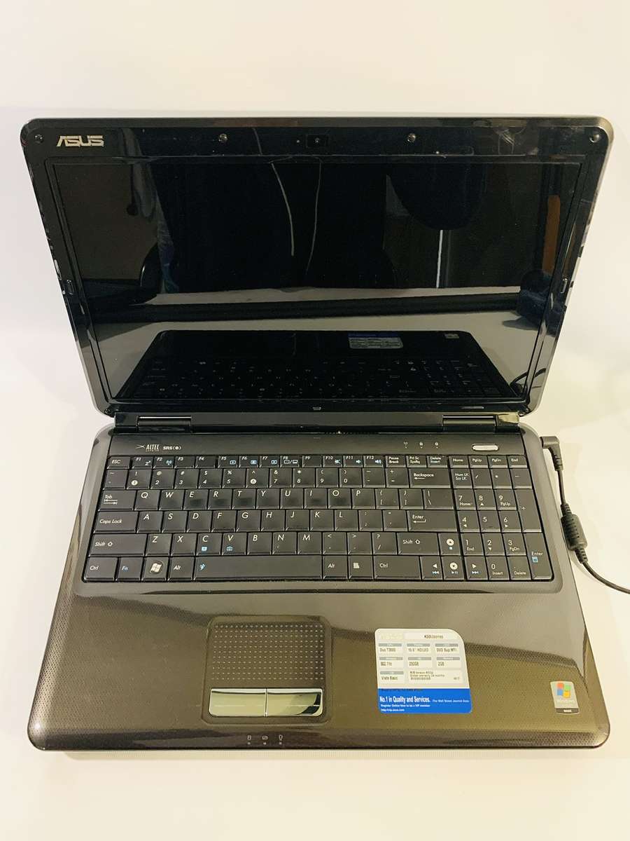 Asus Laptop running Windows Vista