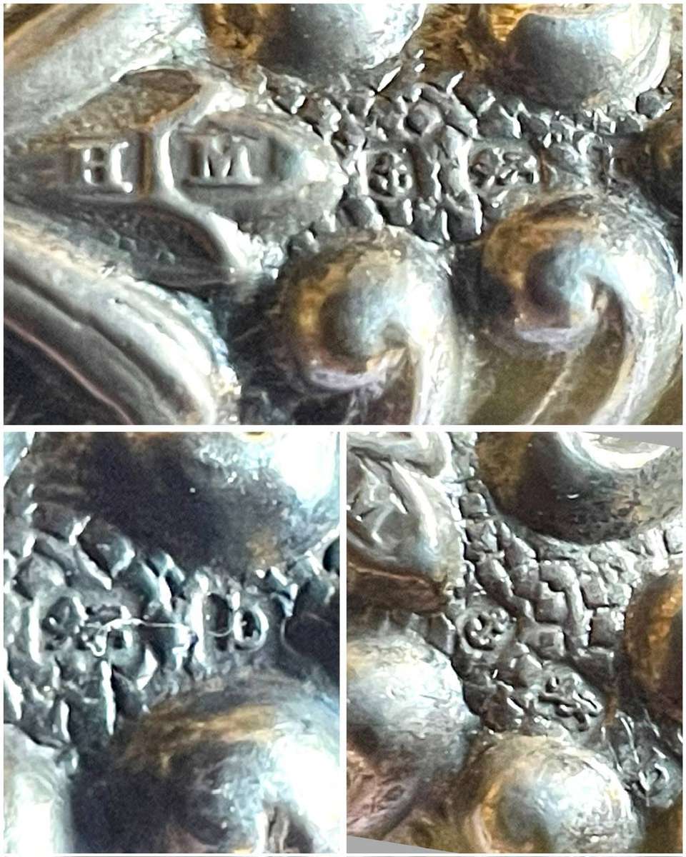 Antique Sterling Silver Handled Glove Stretcher  Ornate Repoussé Design