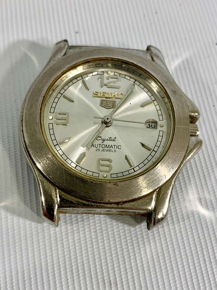 Replica Mens Seiko 5 25 Jewels Watch with Golden Anchor Automatic Movement