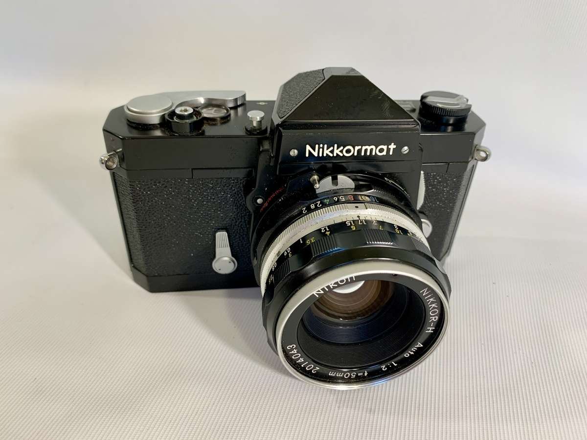 Nikon Nikkormat F1 SLR 35mm Film Camera with Nikkor-H Auto 1:2 50mm Lens
