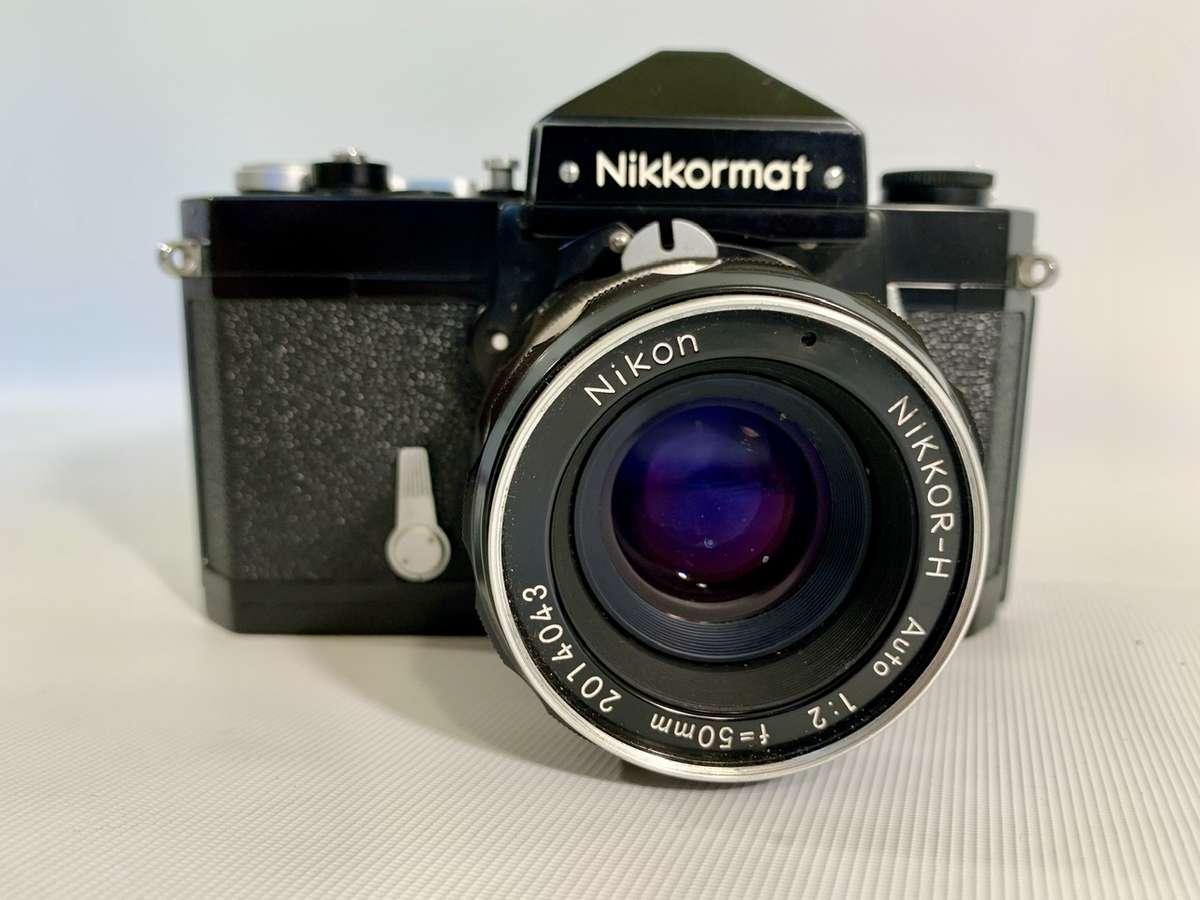 Nikon Nikkormat F1 SLR 35mm Film Camera with Nikkor-H Auto 1:2 50mm Lens