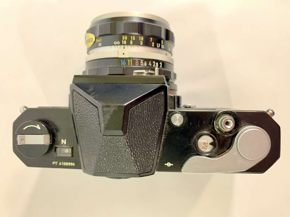 Nikon Nikkormat F1 SLR 35mm Film Camera with Nikkor-H Auto 1:2 50mm Lens