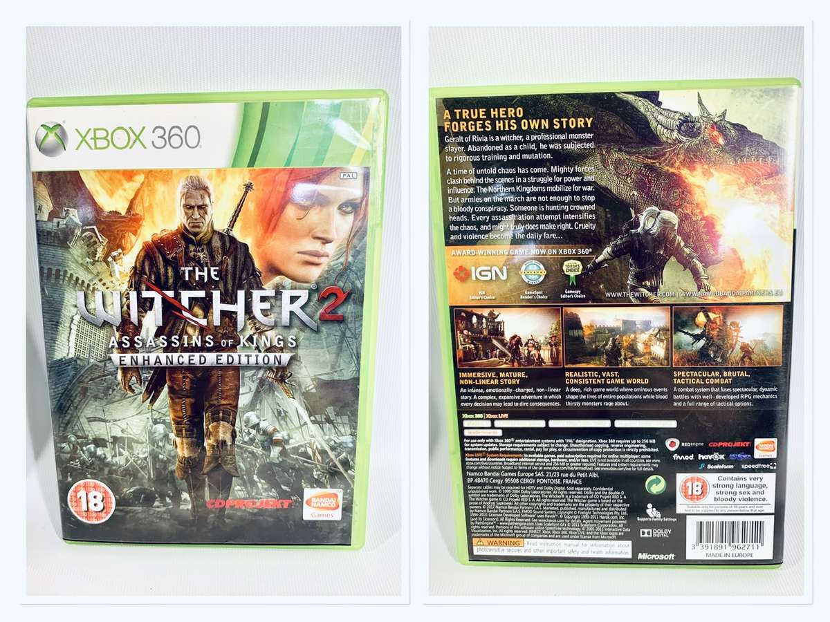 6 x Xbox 360 Games (Including Skyrim, The Witcher 2, Metal Gear Solid, etc)