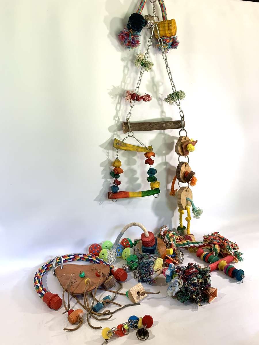 Fairly Large Collection of Bird Cage Toys