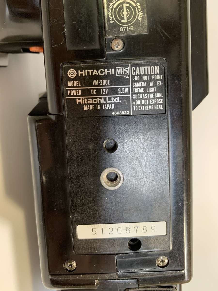 Vintage Hitachi VHS Movie Camera / Recorder