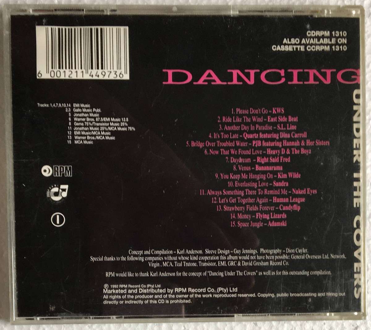 Various - Dancing Under The Covers (CD VG-, Sleeve VG)