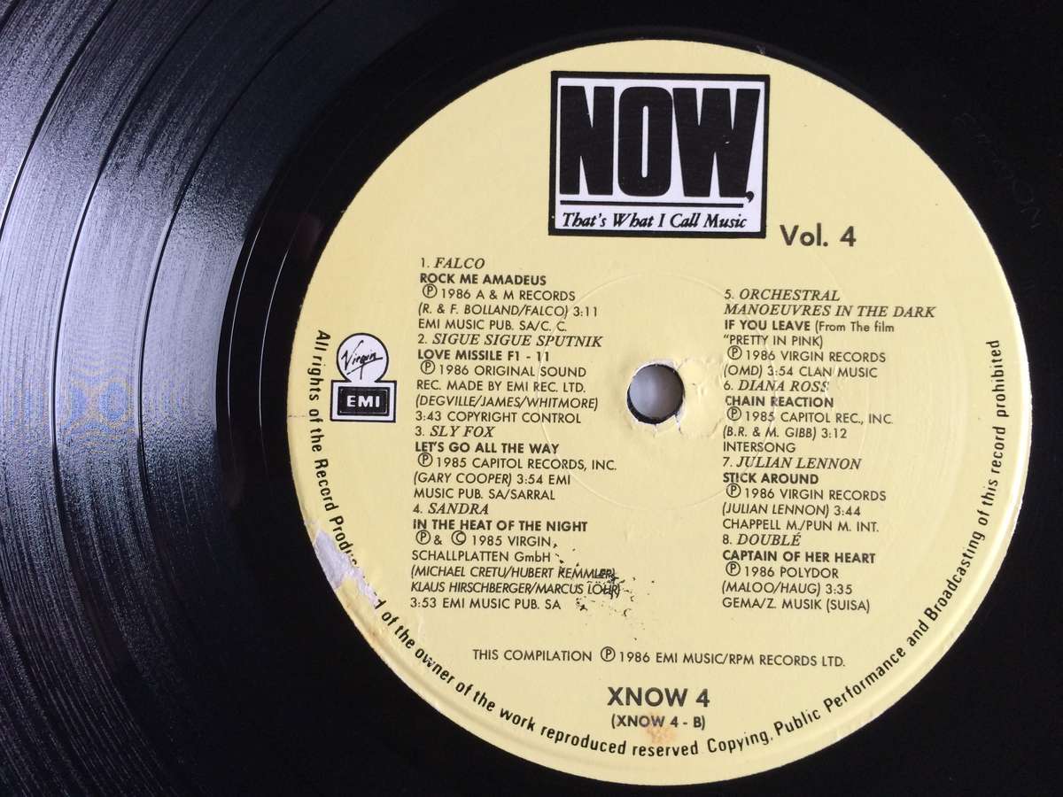 NOW That`s What I Call Music 4 (Vinyl LP) (Cover VG+, LP Strong VG)