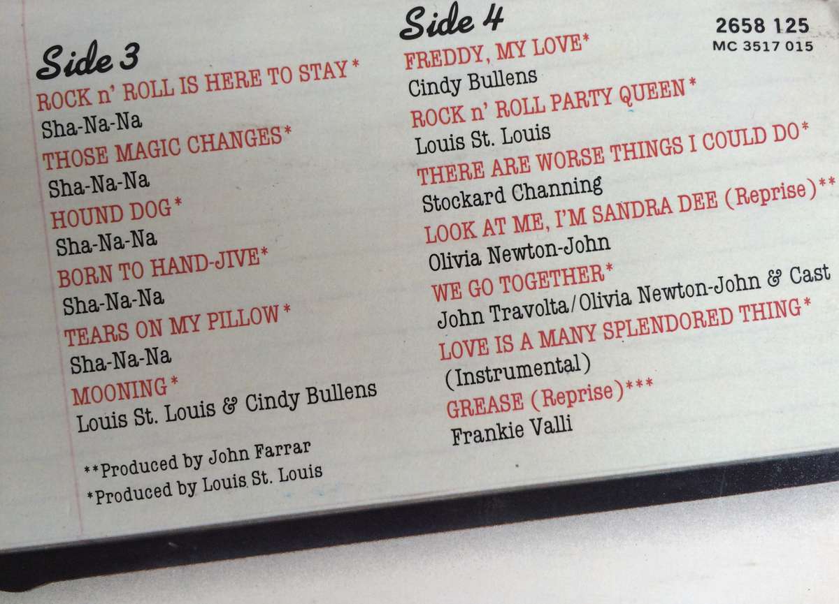 Various  Grease (2 x Vinyl LP) (Cover VG+, LP's VG to VG+)