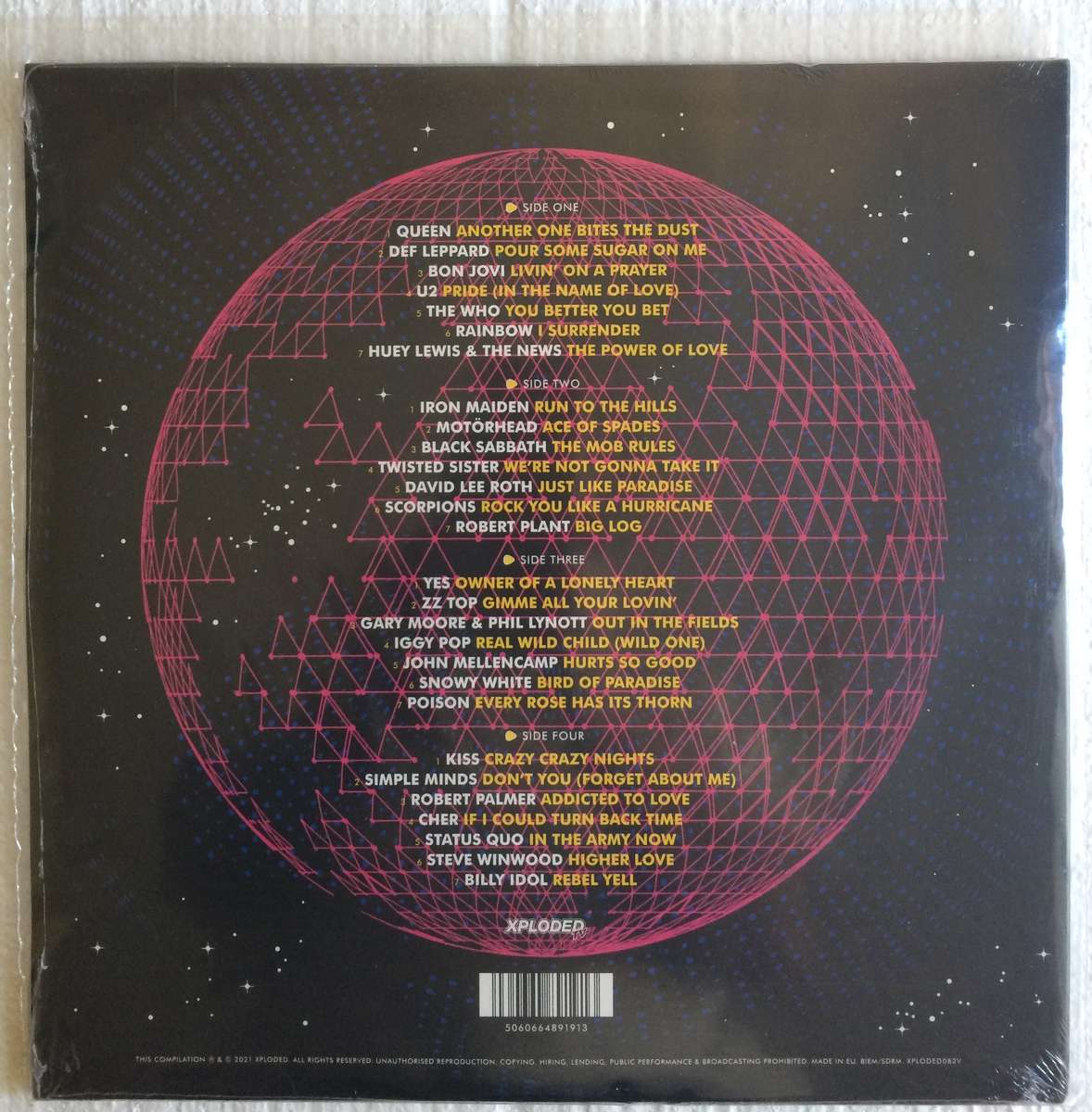 80s Rock Down (The Ultimate Rock Anthems) (New and Sealed) (2 x Vinyl LP, Compilation, UK)