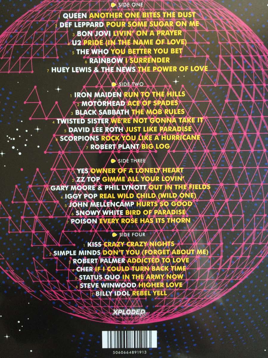 80s Rock Down (The Ultimate Rock Anthems) (New and Sealed) (2 x Vinyl LP, Compilation, UK)