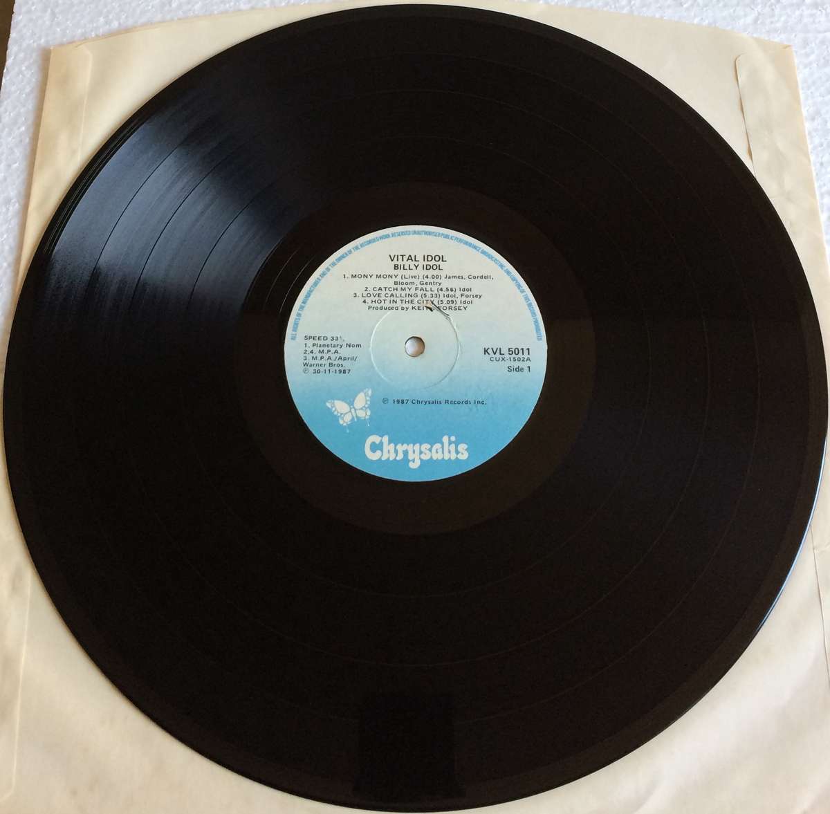 Billy Idol - Vital Idol (Vinyl LP) (Cover VG, LP VG+)