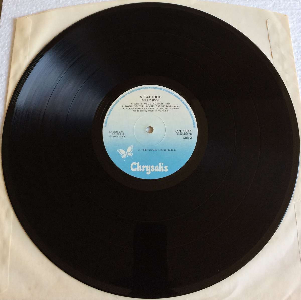 Billy Idol - Vital Idol (Vinyl LP) (Cover VG, LP VG+)