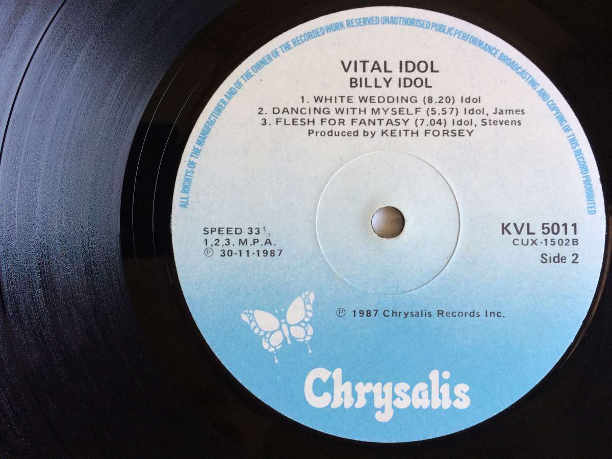 Billy Idol - Vital Idol (Vinyl LP) (Cover VG, LP VG+)