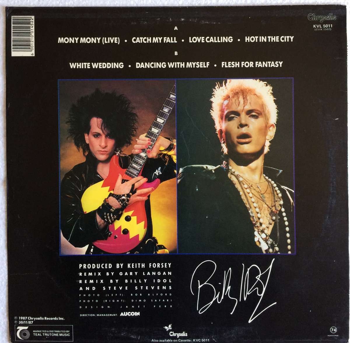 Billy Idol - Vital Idol (Vinyl LP) (Cover VG, LP VG+)