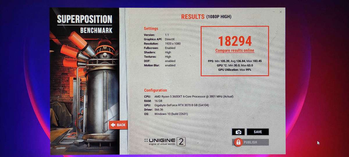 Gigabyte RTX 3070 GAMING OC 8G