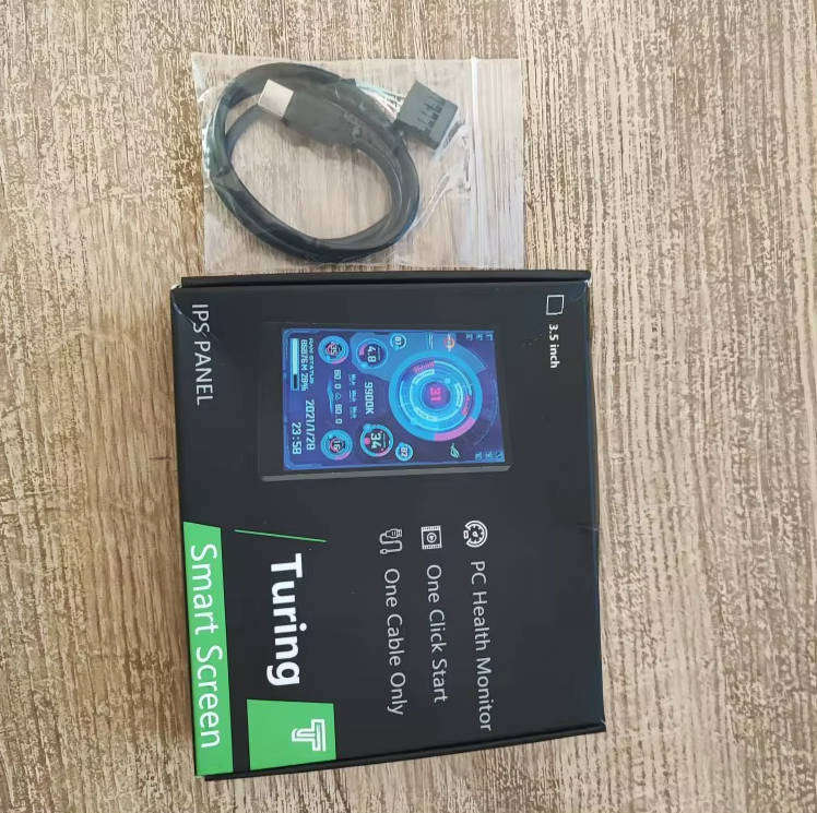 TURZX 3.5 Inch IPS USB Secondary Screen for Computer CPU GPU RAM HDD Monitor Type C Display