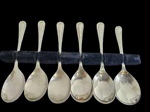 Set of Vintage Silver Jam Spoons