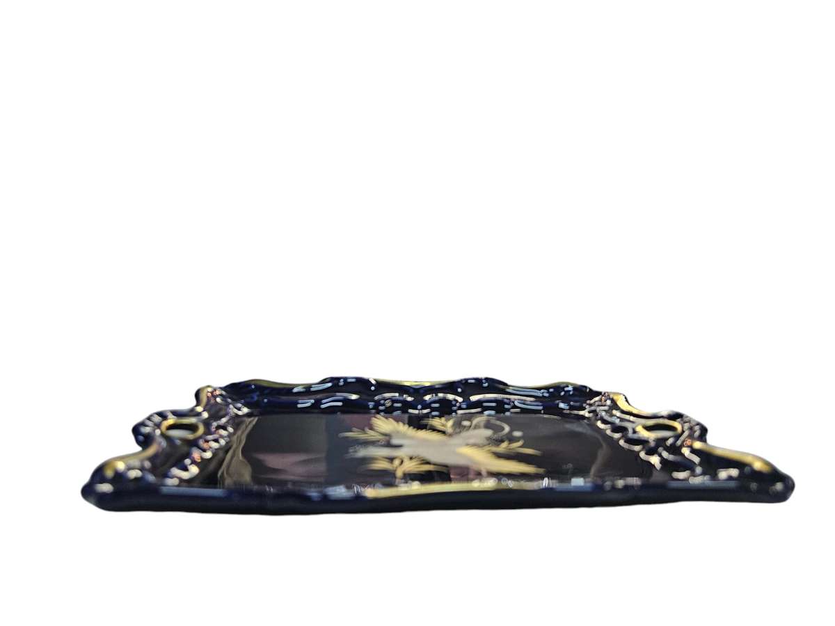 Capmeans Espania Cobalt Blue & Gold Platter