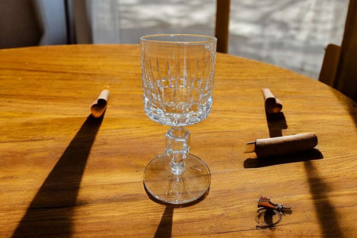 67 PC Retro Mid-Century Crystal Glass Set