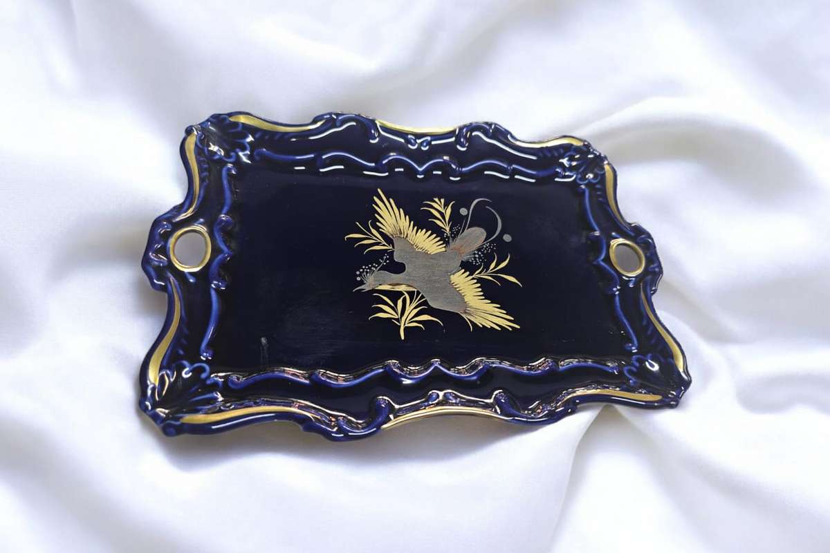Capmeans Espania Cobalt Blue & Gold Platter