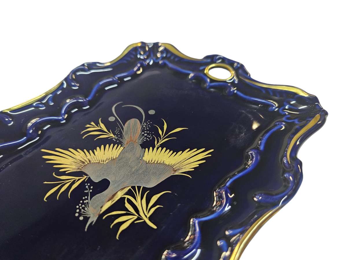 Capmeans Espania Cobalt Blue & Gold Platter