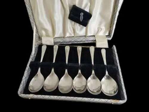 Set of Vintage Silver Jam Spoons